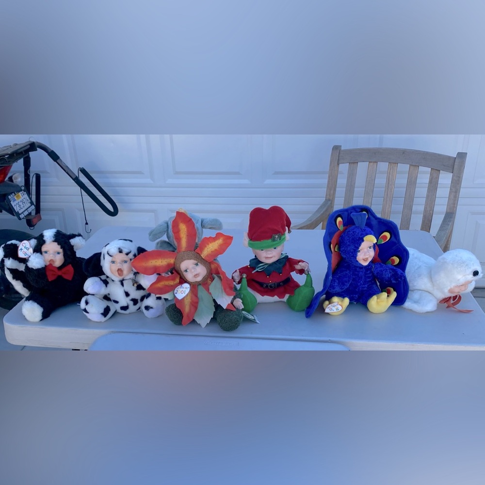 6 Adorable Cuddle kids 2000 Collectibles